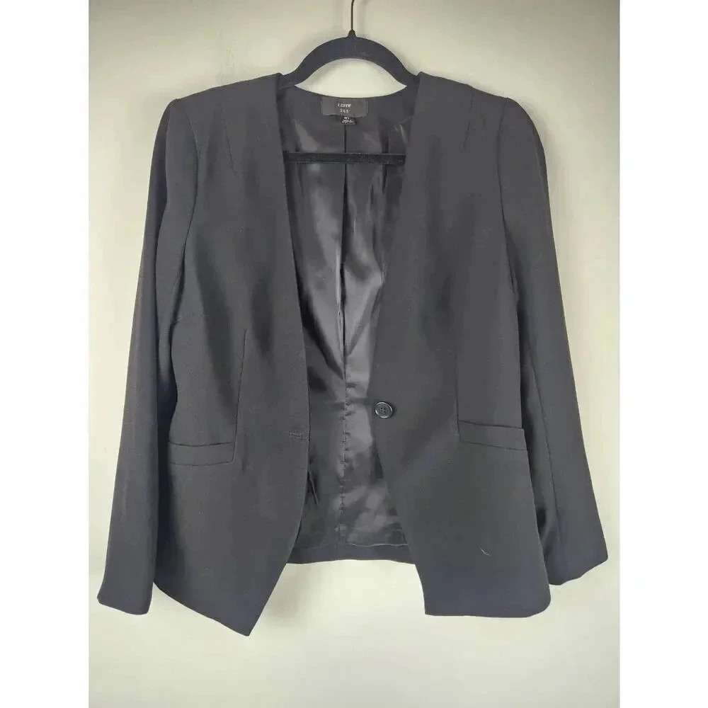 J. Crew 365 Blazer 6 Tall Black